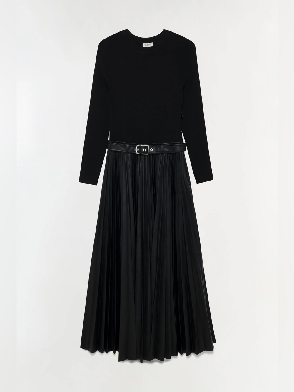 NEW SIMKHAI abilene knit combo midi dress | Black, Small - Picture 8 of 16